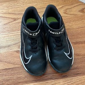 Gently used Nike Hustle kids sneakers
